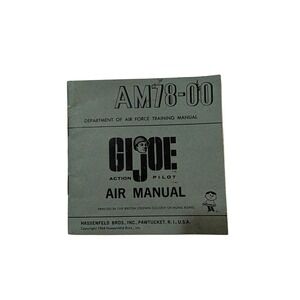 Vintage 1964 GI Joe Action Pilot Air Manual AM78-00 Training Guide Hassenfeld